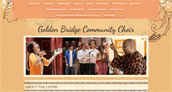Desktop Screenshot of goldenbridgechoir.com
