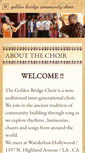 Mobile Screenshot of goldenbridgechoir.com